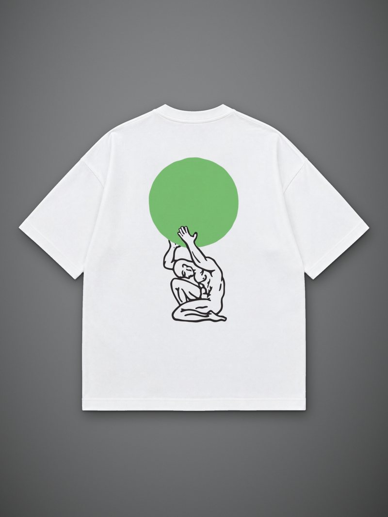 White Atlas T-Shirt, back view