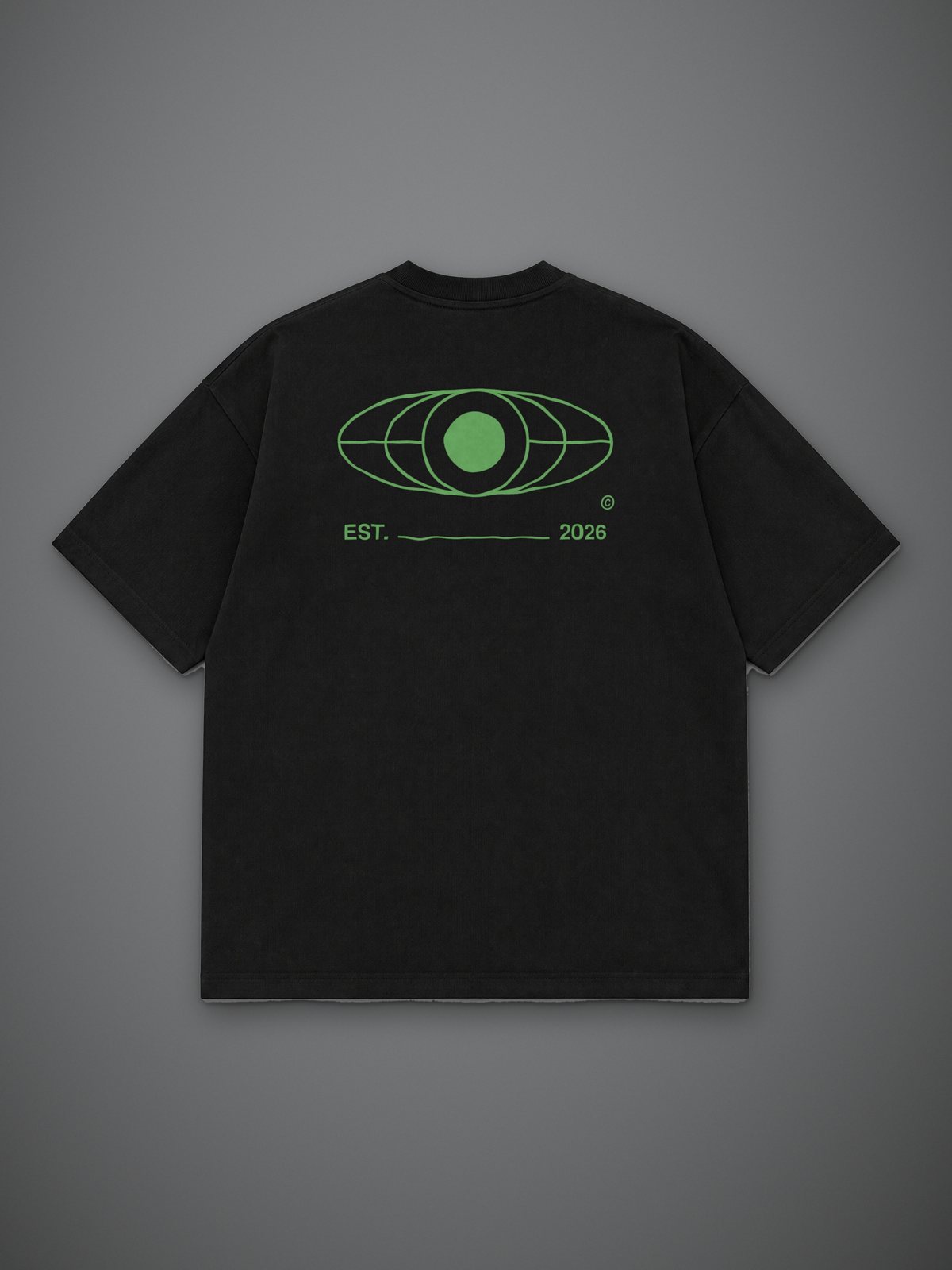 Black EST 2026 Eye T-Shirt, back