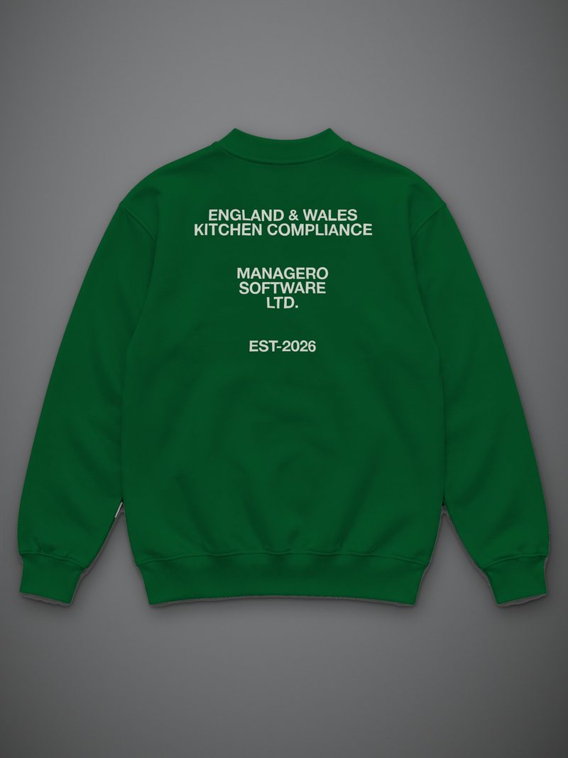 Bottle Green EST-2026 Sweatshirt, back view