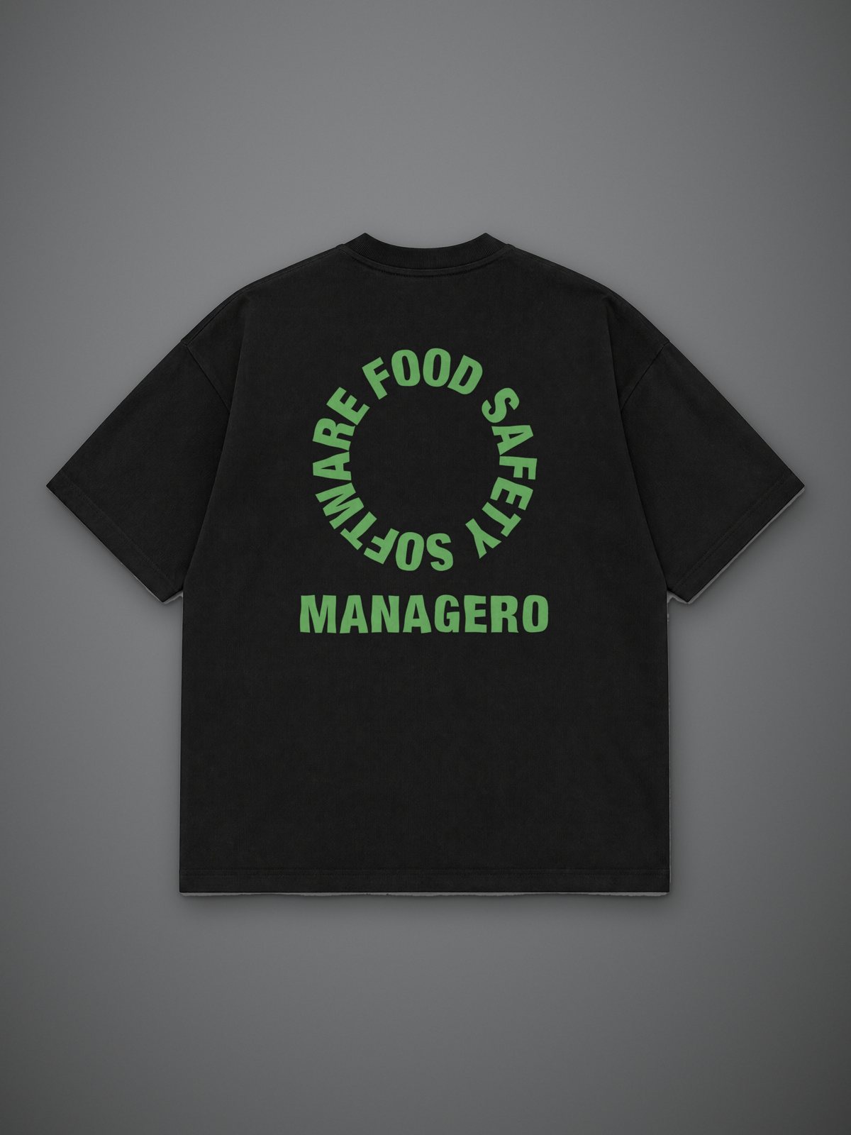 Black Ring Badge T-Shirt, back
